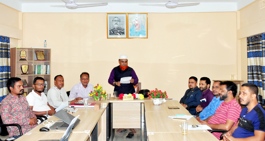 বিশ্বনাথ সরকারি কলেজে অধ্যক্ষের সংবাদ সম্মেলন