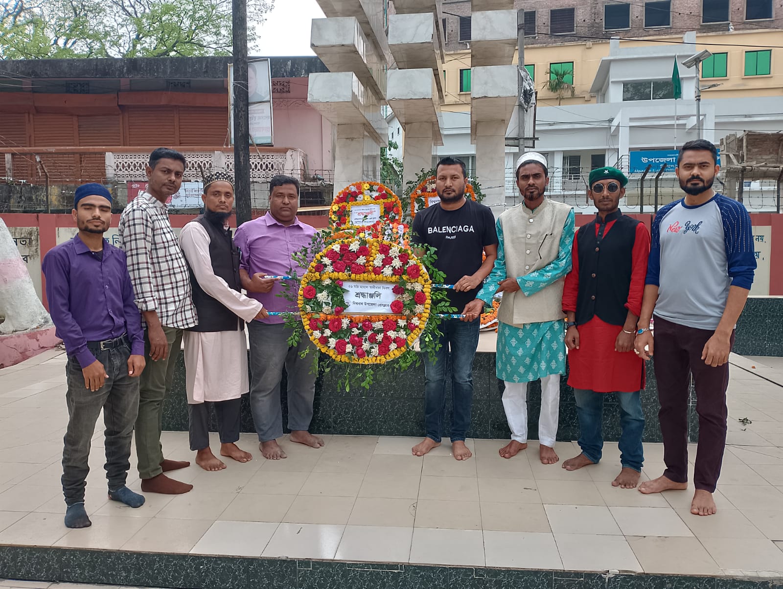 ২৬ মার্চ বিশ্বনাথ উপজেলা প্রেসক্লাবের পুস্পস্তবক অর্পন