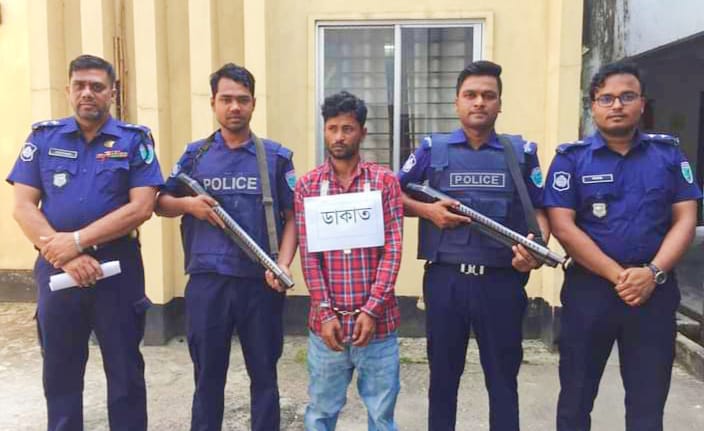 বিশ্বনাথে ডাকাতি মামলার আসামি সুজন গ্রেফতার