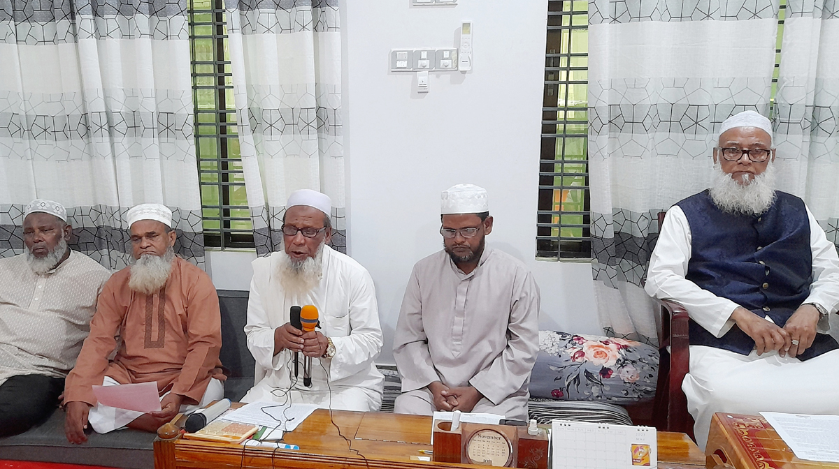 সংবাদ সম্মেলন : বিশ্বনাথে মাদ্রাসার সামনে সওজের ভূমিতে কোন রাস্তা করতে দেবেনা মাদ্রাসা কর্তৃপক্ষ
