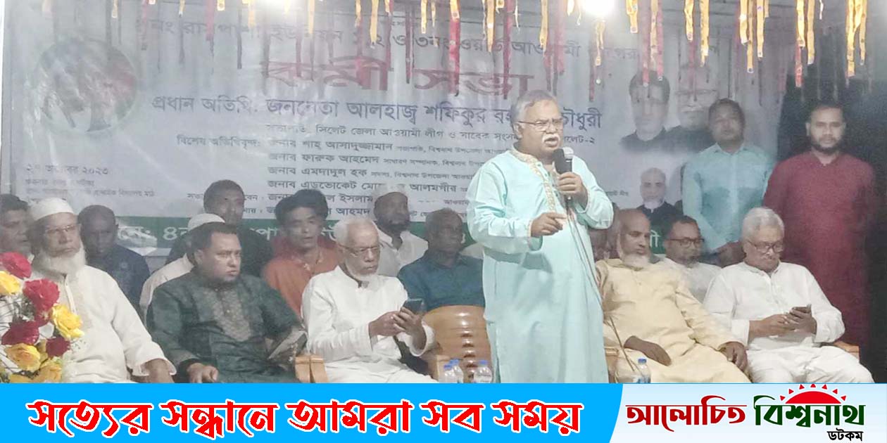 স্পেশাল বরাদ্ধ দিয়ে আমতৈল গ্রামের উন্নয়ন করছেন শেখ হাসিনা -বিশ্বনাথে শফিক চৌধুরী