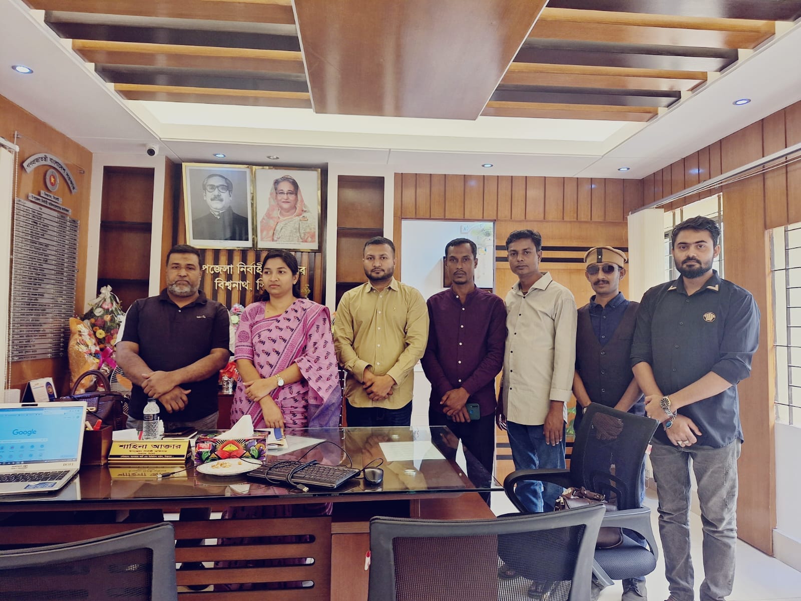 ইউএনও’র সাথে বিশ্বনাথ উপজেলা প্রেসক্লাব সাংবাদিকদের সৌজন্য সাক্ষাৎ