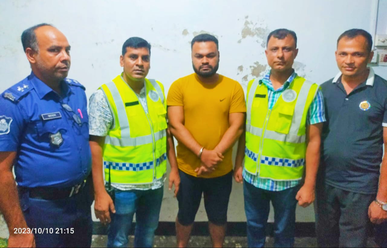 বিশ্বনাথে ৫ মামলার পরোয়ানাভুক্ত আসামী গ্রেফতার