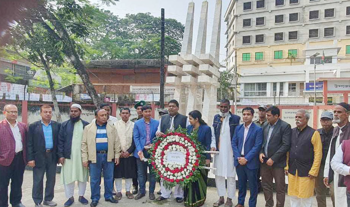 বুদ্ধিজীবী দিবসে বিশ্বনাথে উপজেলা প্রশাসনের শ্রদ্ধাঞ্জলী অর্পন, সভা