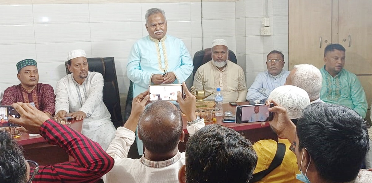 বিশ্বনাথে সাংবাদিকদের সাথে সিলেট-২ আসনেরএমপি প্রার্থী শফিক চৌধুরীর মতবিনিময়