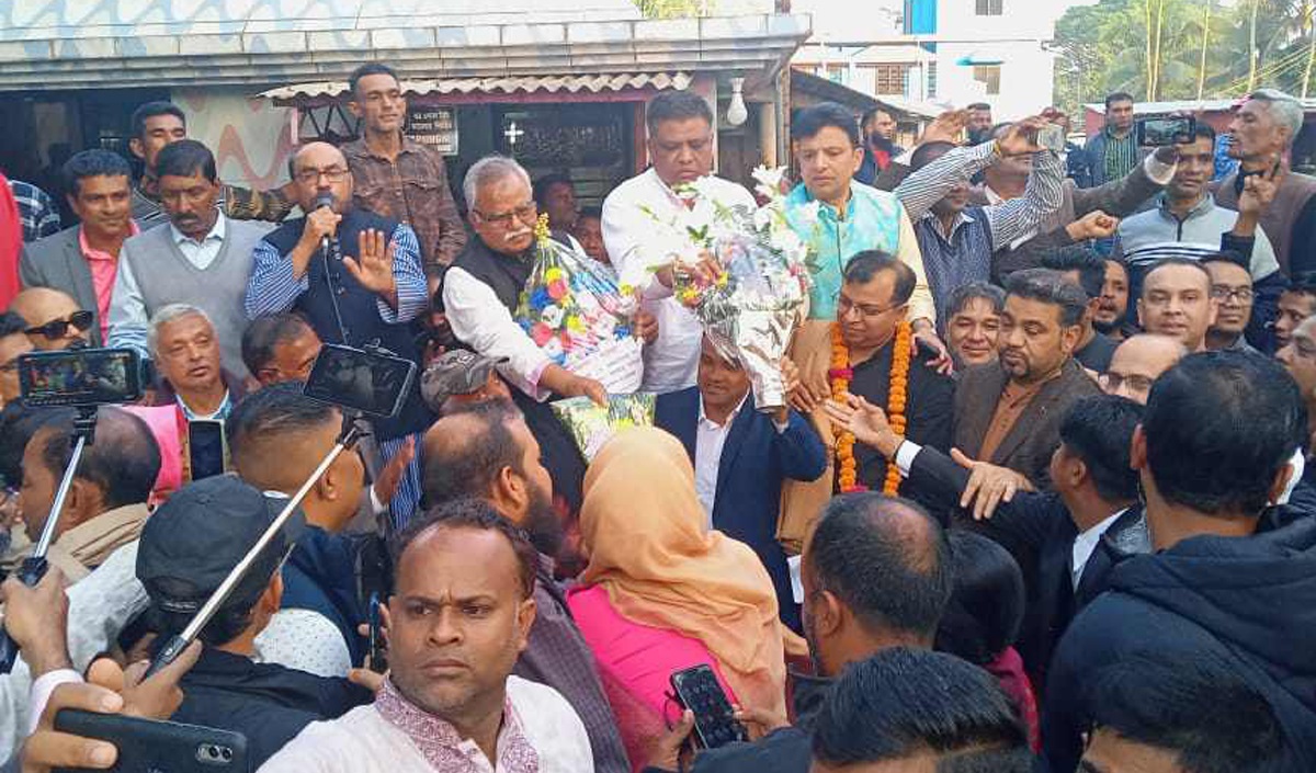 বিশ্বনাথে নেতাকর্মীদের ভালোবাসায় সিক্ত শফিক চৌধুরী, কৃতজ্ঞতা প্রকাশ