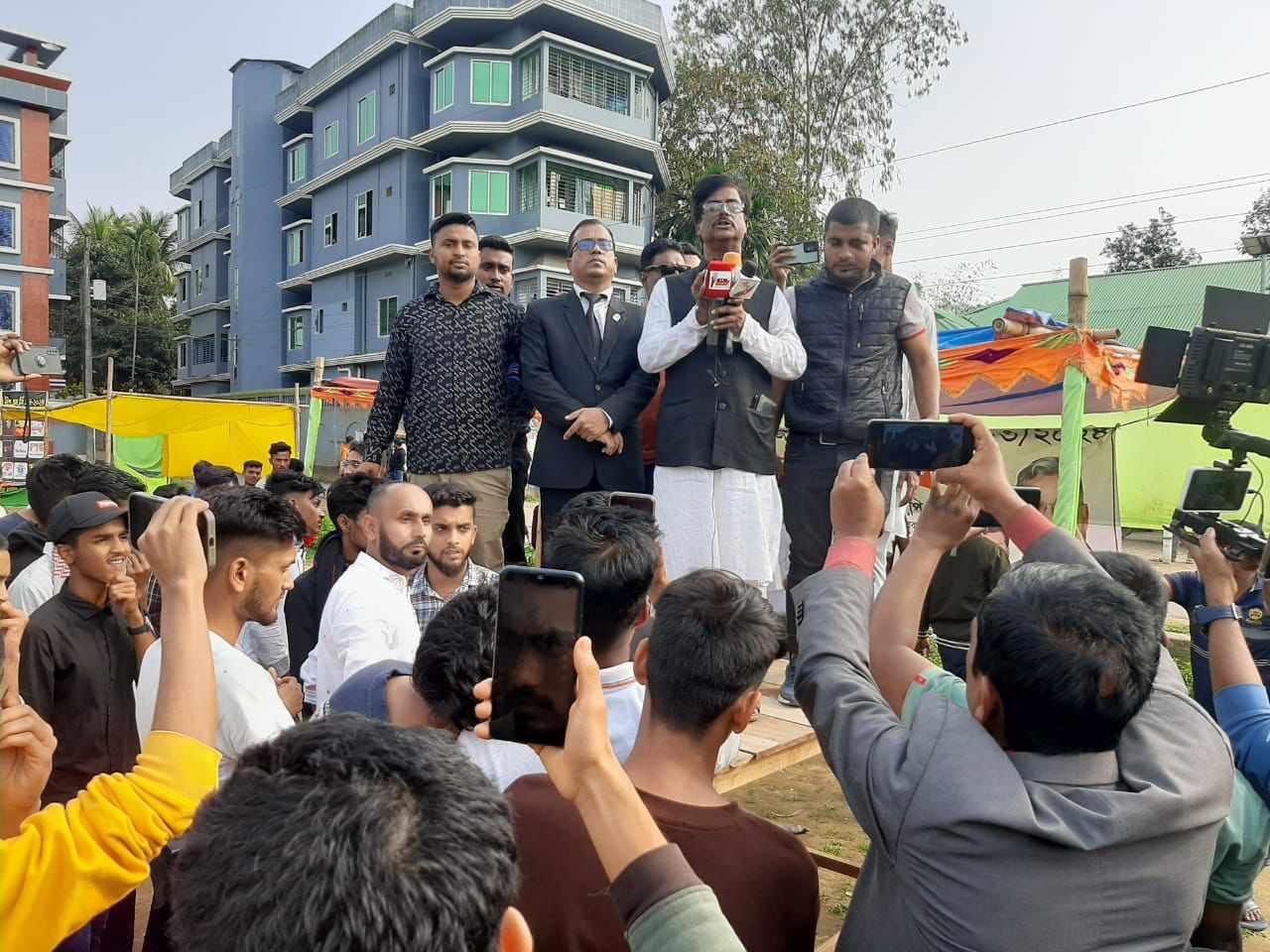 মৌলভীবাজার জেলা ছাত্রলীগের পক্ষে বড়লেখায় আনন্দ মিছিল 