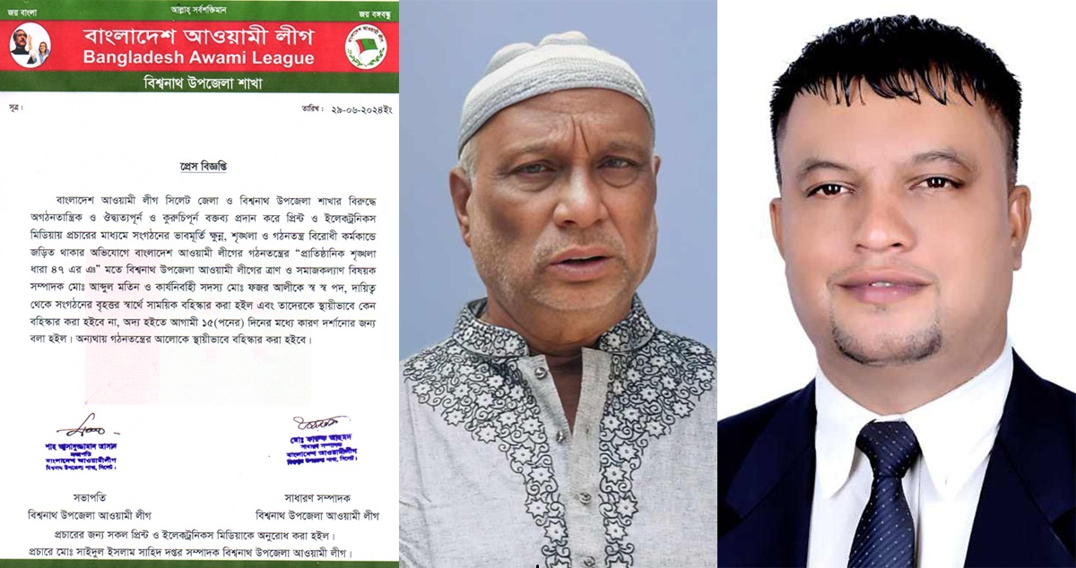 জেলা ও উপজেলা আ. লীগ নিয়ে ‘কুরুচিপূর্ণ’ বক্তব্য, ২ আ’লীগ নেতা বহিষ্কার