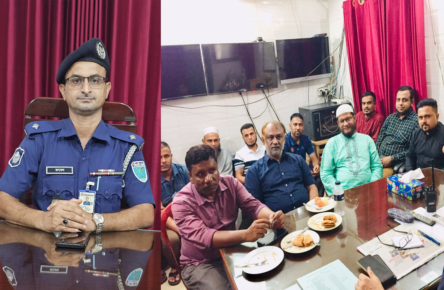 বিশ্বনাথে সাংবাদিকদের সঙ্গে নবাগত ওসির মতবিনিময় 