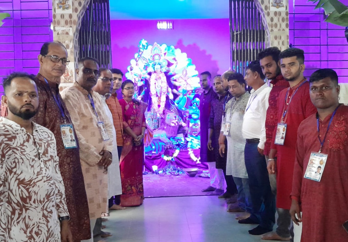 বিশ্বনাথে বিভিন্ন পূজামন্ডপে ‘ইউএনও-পূজা উদযাপন পরিষদ’র নেতৃবৃন্দের পরিদর্শন