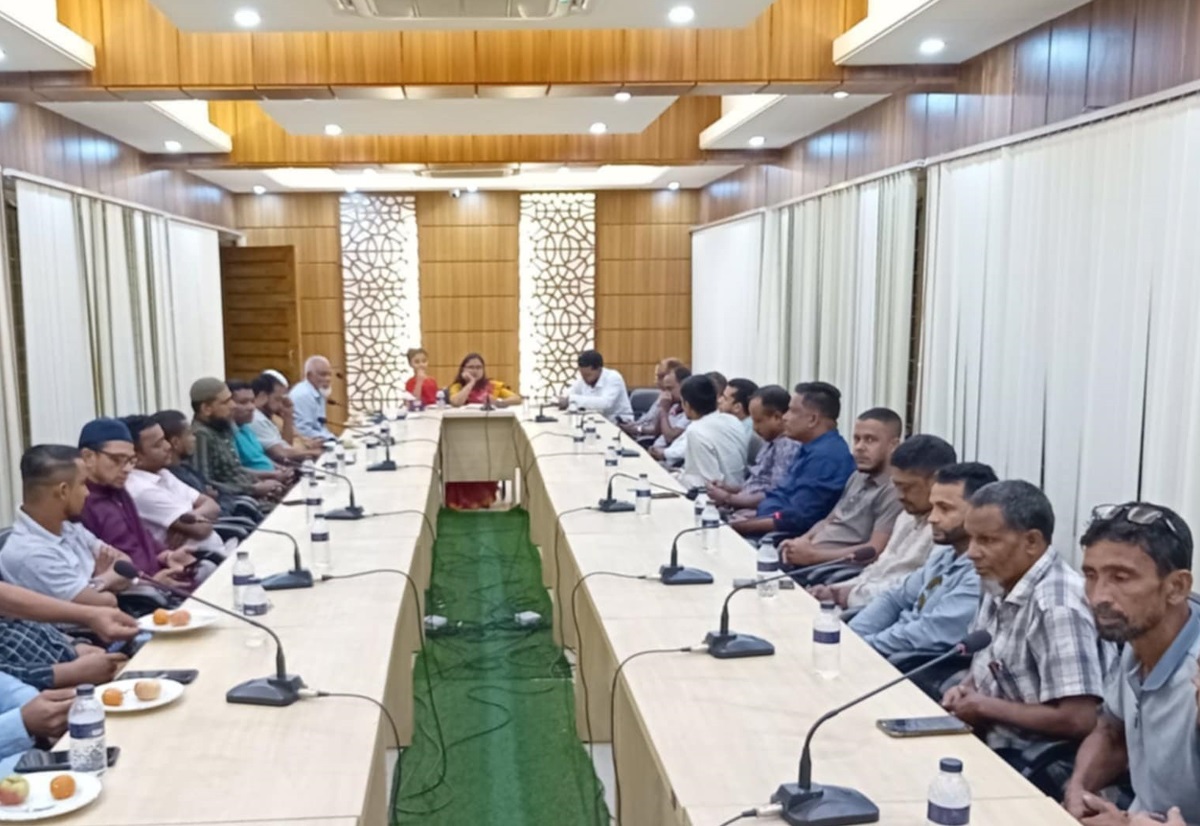 সাংবাদিকদের সাথে ইউএনও সুনন্দা রায়ের মতবিনিময়