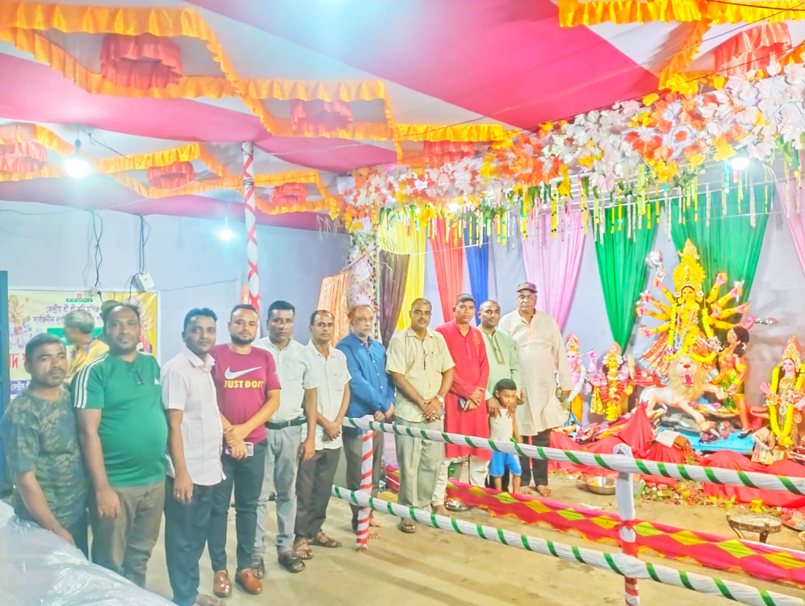 বিশ্বনাথে বিভিন্ন পূজা মন্ডপপরিদর্শনে প্রেসক্লাবের নেতৃবৃন্দ