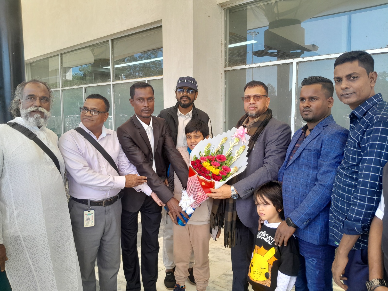সালেহ আহমদ সাকিব কল্যাণ ট্রাষ্টের চেয়ারম্যান সেলিম আহমেদের স্বদেশ প্রত্যাবর্তন