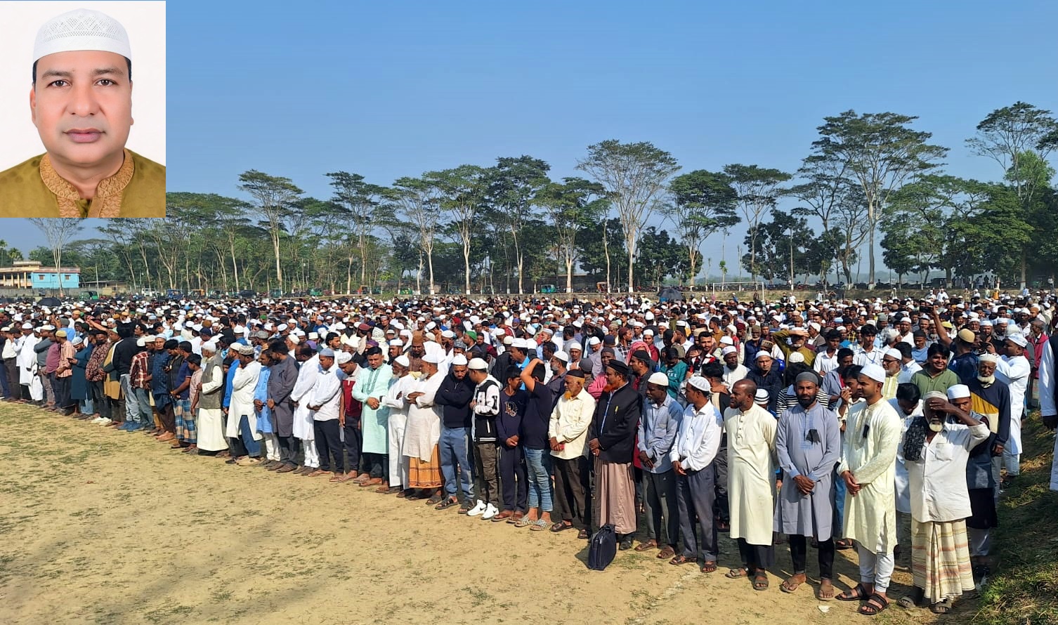 বিশ্বনাথে বিএনপি নেতা সুহেল চৌধুরীর জানাযায় মানুষের ঢল