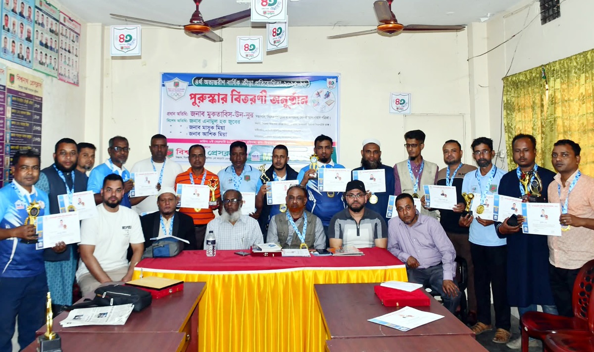 বিশ্বনাথে প্রেসক্লাবের ৪র্থ অভ্যন্তরীণ বার্ষিক ক্রীড়া প্রতিযোগীতার পুরস্কার বিতরণ